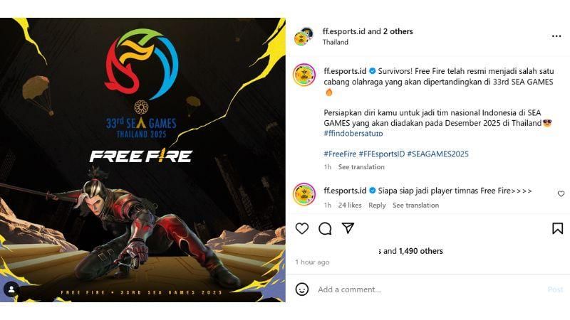 Sumber: instagram.com/ff.esports.id