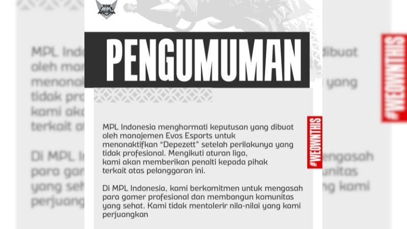 Sumber: x.com/mplidofficial