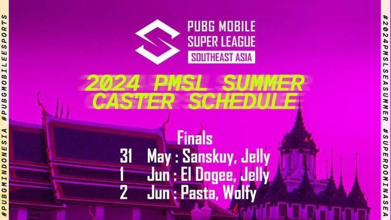 Jadwal Caster di Grand Finals PMSL SEA Summer 2024