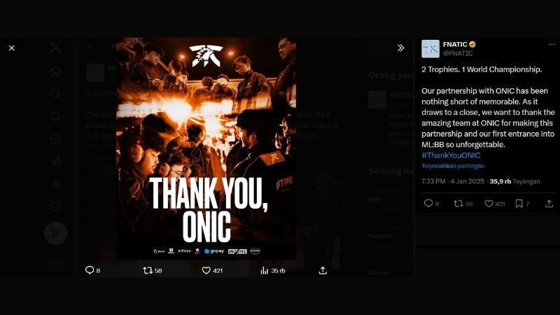 Sumber: x.com/FNATIC