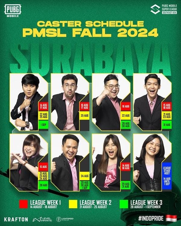 Caster Indonesia di Ajang PMSL SEA Fall 2024 (Sumber gambar: @bro_pasta)