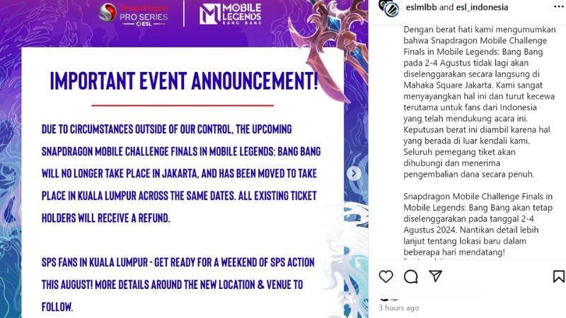 Sumber: instagram.com/esl_indonesia