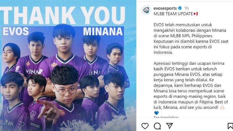 Sumber: instagram.com/evosesports