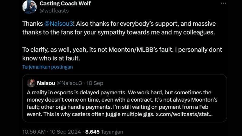 Sumber: x.com/wolfcasts